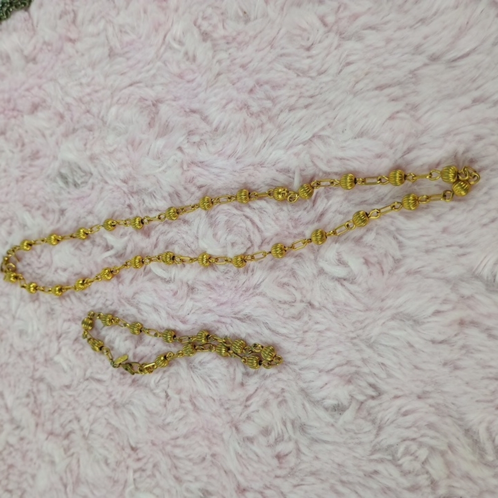 Monet Gold Rope Necklace Timeless Design - Picture 2 of 9